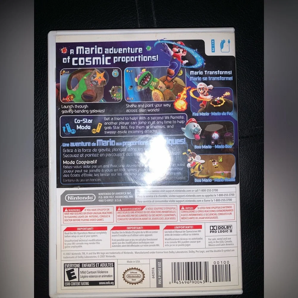 Super Mario Galaxy Wii game